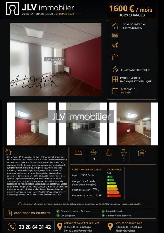 Local commercial à louer à Bergues, 150 m² — photo 5