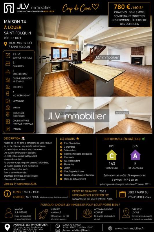Maison à louer à Saint-Folquin, 95 m² — photo 4